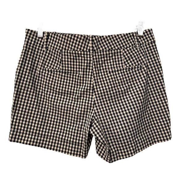 Ann Taylor The Metro Short Black White Mid Rise Gingham Shorts Size 10 - Picture 5 of 7